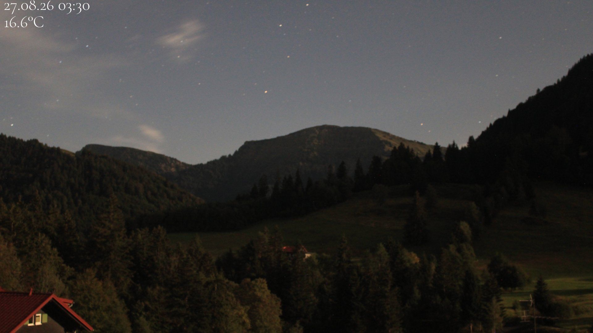 Traffic Cam Oberstaufen › South: Hochgrat