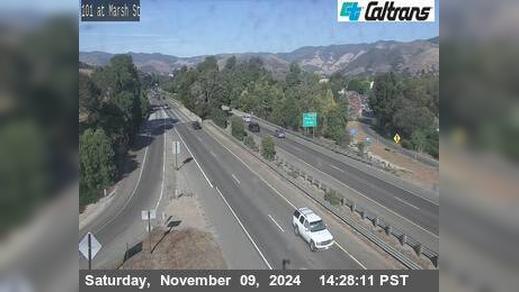 Traffic Cam San Luis Obispo › South: US-101 : Marsh Street