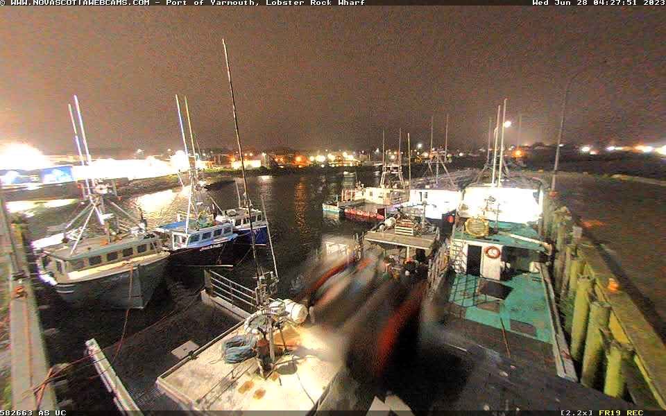 Downtown › East Lobster Rock Wharf East Landscape cam Canada
