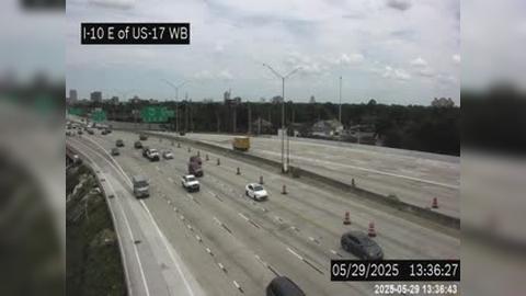 Traffic Cam Jacksonville: I-10 WB E of US-17