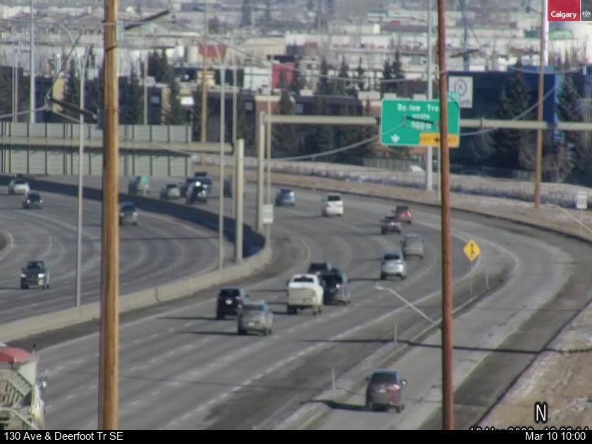 Traffic Cam McKenzie Towne: 130 Avenue - Deerfoot Trail SE