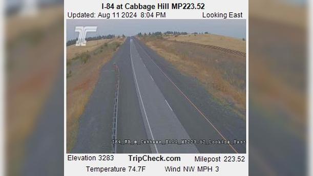 Traffic Cam Umatilla: I-84 at Cabbage Hill MP223.52