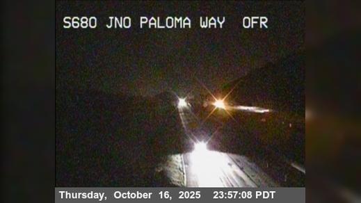 Traffic Cam Kilkare Woods › South: TVA13 -- I-680 : Paloma Way