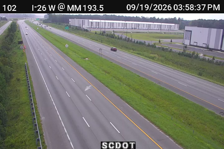 Traffic Cam New Hope: I-26 W @ MM 193.5