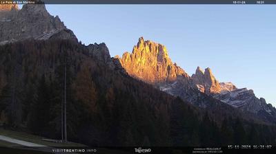 immagine della webcam nei dintorni di Agordo: webcam Pale di San Martino