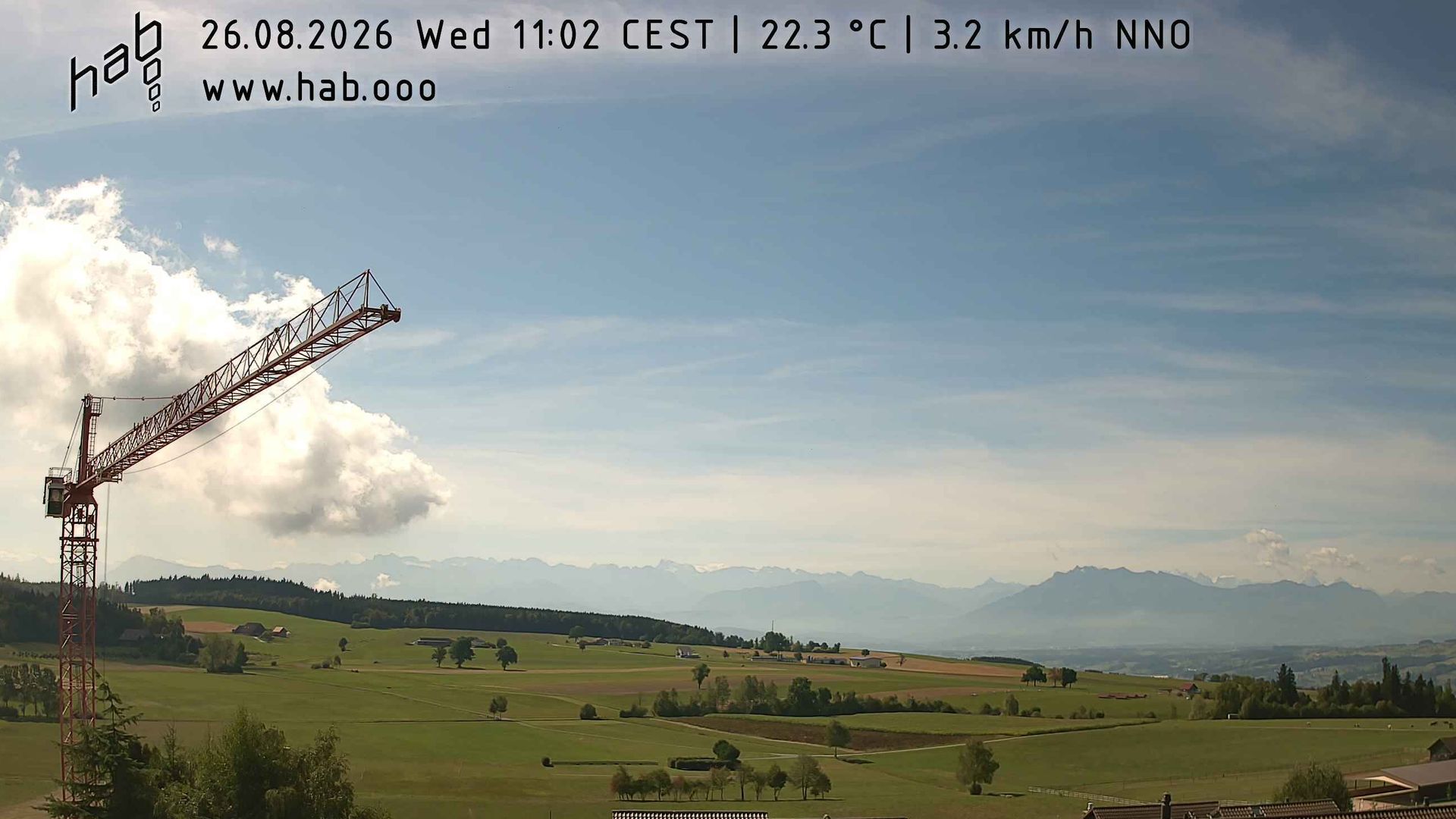 Traffic Cam Hitzkirch › South-West: Titlis