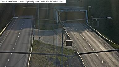 Traffic Cam Kurverod: Sörvikstunneln Södra