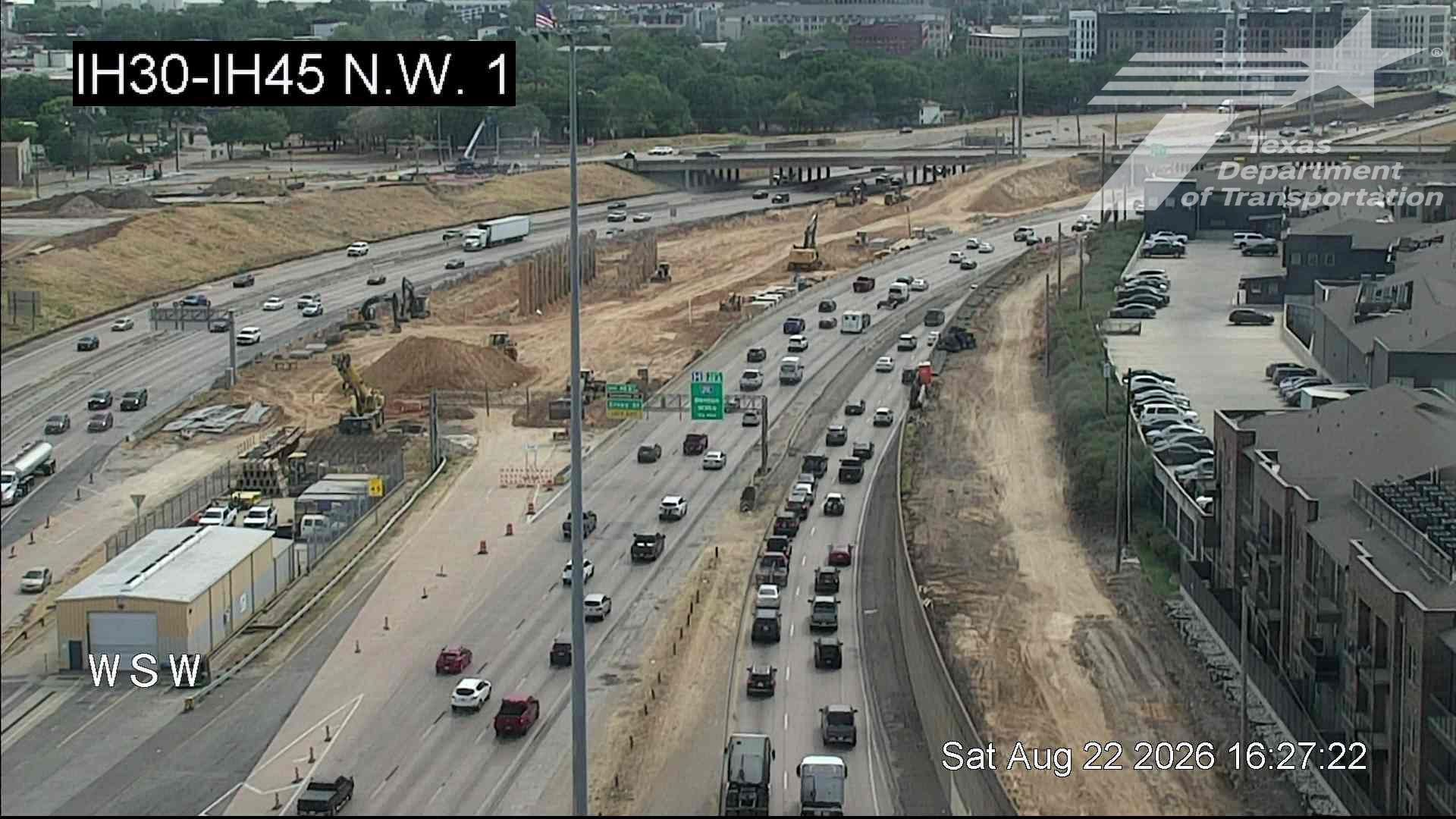 Traffic Cam Downtown PID › East: I-30 @ I-45 N.W.