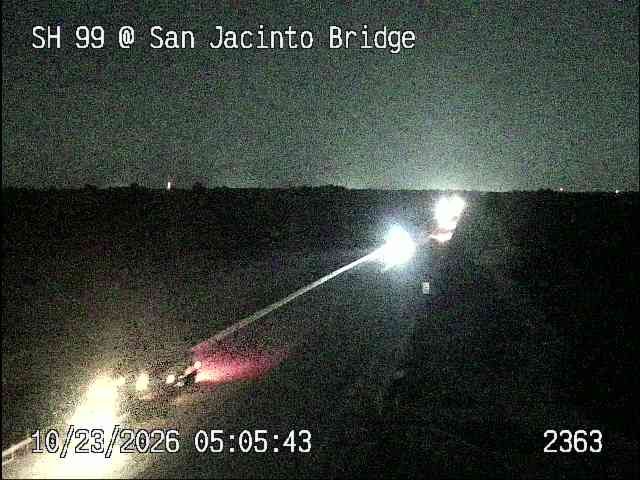 Traffic Cam Artavia › North: SH 99 @ San Jacinto Bridge
