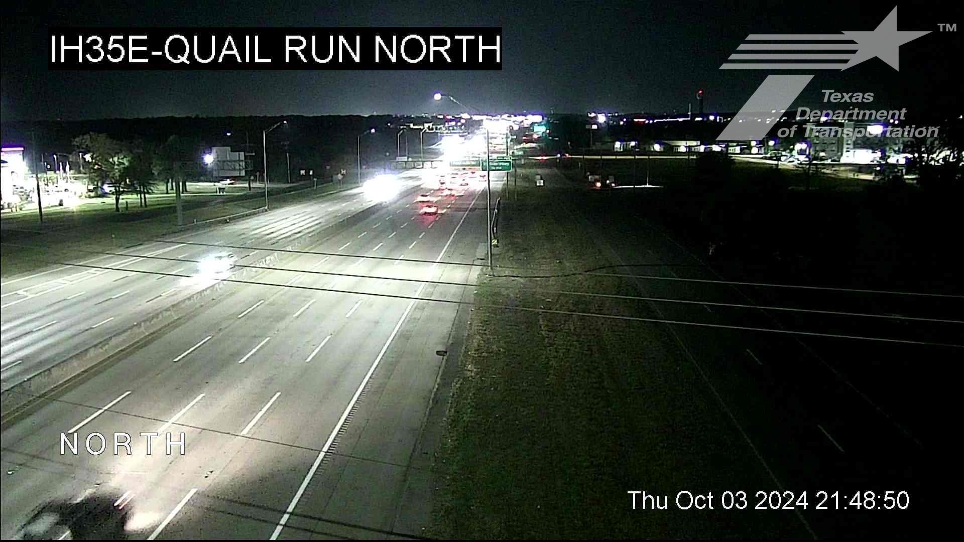 Traffic Cam Millenium Place › North: IH35E @ Quail Run North