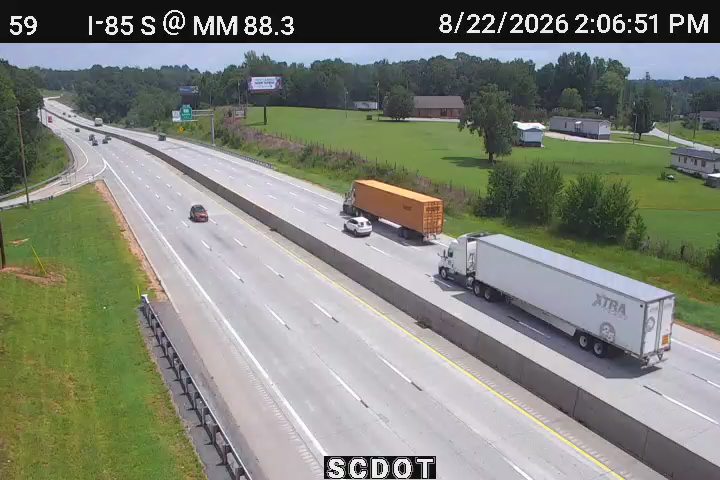 Traffic Cam Midway: I-85 S @ MM 88.3