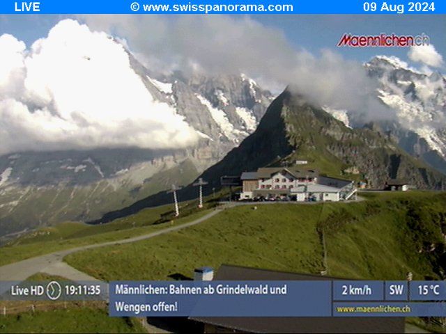 Grindelwald: Männlichen, Blick zur Jungfrau