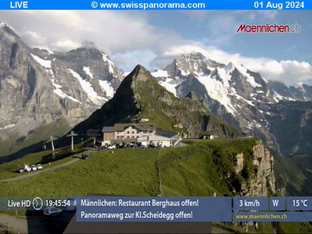 Grindelwald: Männlichen, Blick zur Jungfrau