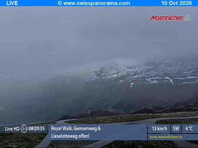 Grindelwald › Südosten: Männlichen, Blick zur Jungfrau