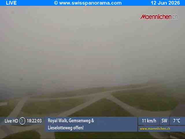 Grindelwald › Südosten: Männlichen, Blick zur Jungfrau