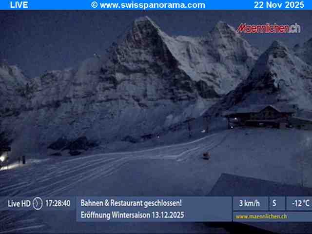 Grindelwald: Männlichen, Blick zur Jungfrau
