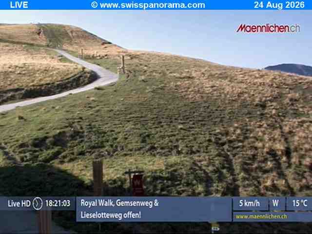 Grindelwald › Südosten: Männlichen, Blick zur Jungfrau