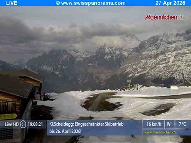 Grindelwald: Männlichen, Blick zur Jungfrau