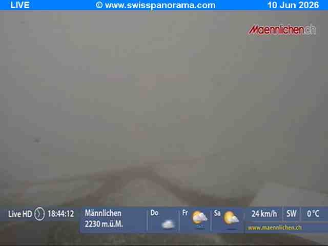 Grindelwald › Südosten: Männlichen, Blick zur Jungfrau