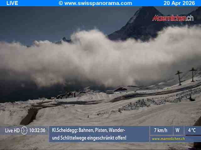 Grindelwald: Männlichen, Blick zur Jungfrau