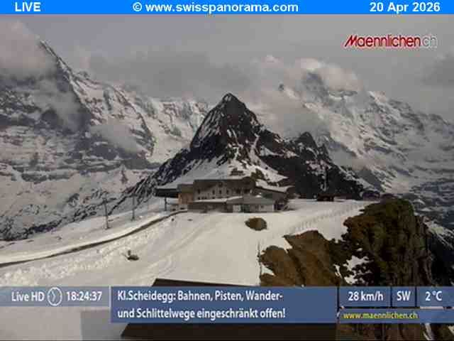 Grindelwald: Männlichen, Blick zur Jungfrau