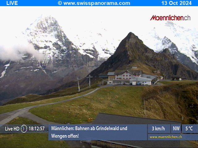 Grindelwald: Männlichen, Blick zur Jungfrau