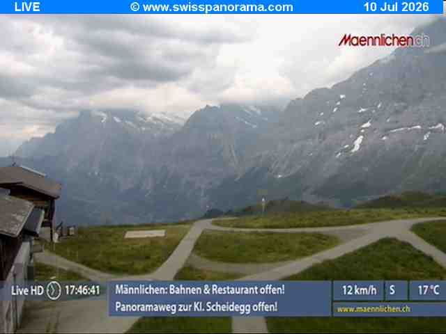 Grindelwald › Südosten: Männlichen, Blick zur Jungfrau