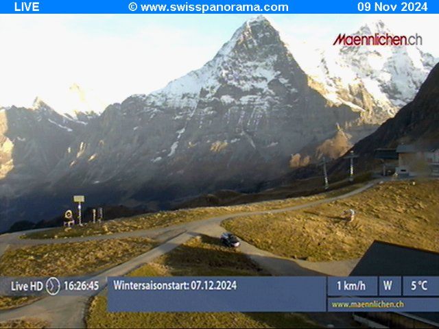 Grindelwald: Männlichen, Blick zur Jungfrau