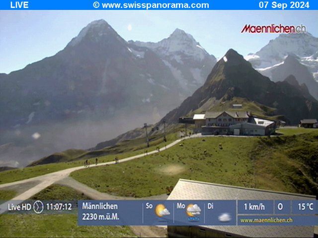 Grindelwald: Männlichen, Blick zur Jungfrau