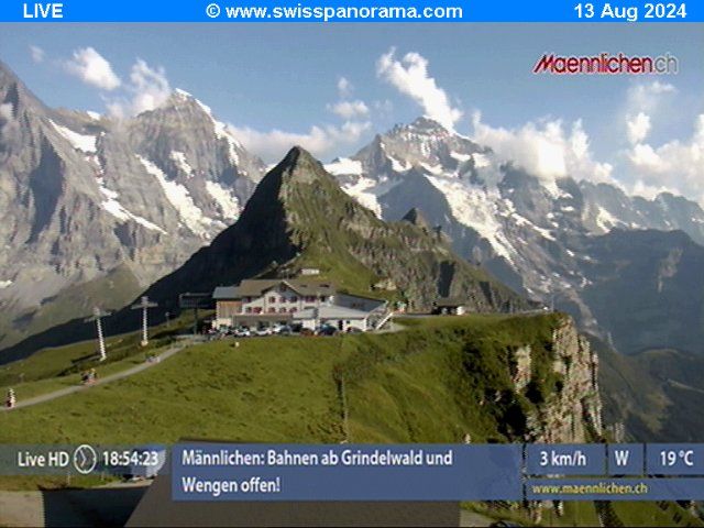 Grindelwald: Männlichen, Blick zur Jungfrau