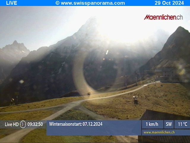 Grindelwald: Männlichen, Blick zur Jungfrau