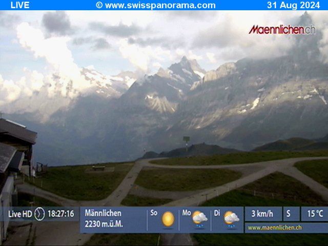 Grindelwald: Männlichen, Blick zur Jungfrau