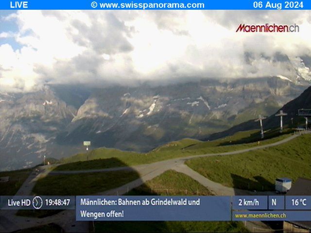 Grindelwald: Männlichen, Blick zur Jungfrau