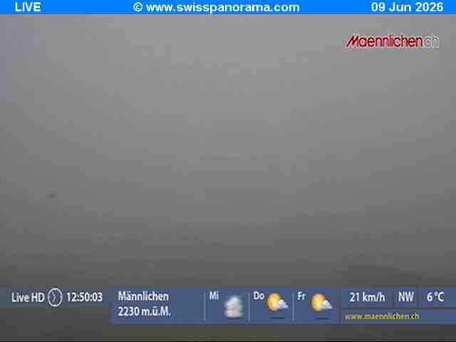 Grindelwald › Südosten: Männlichen, Blick zur Jungfrau
