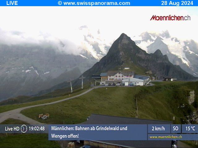 Grindelwald: Männlichen, Blick zur Jungfrau