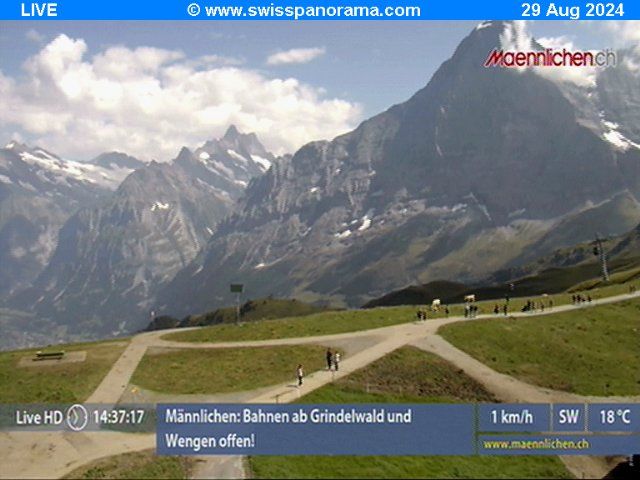 Grindelwald: Männlichen, Blick zur Jungfrau