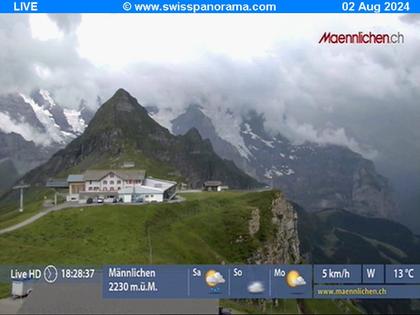 Grindelwald: Männlichen, Blick zur Jungfrau