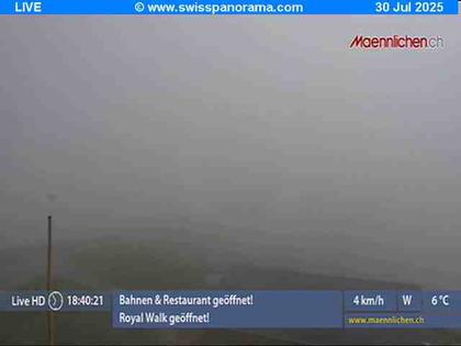 Grindelwald: Männlichen, Blick zur Jungfrau