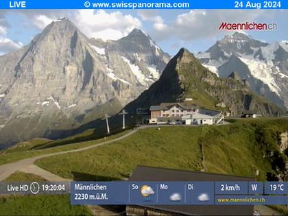 Grindelwald: Männlichen, Blick zur Jungfrau