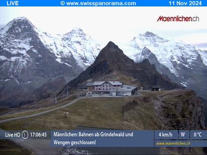 Grindelwald: Männlichen, Blick zur Jungfrau