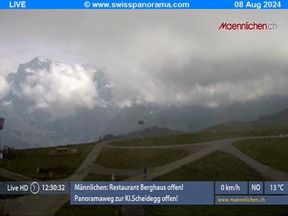 Grindelwald: Männlichen, Blick zur Jungfrau