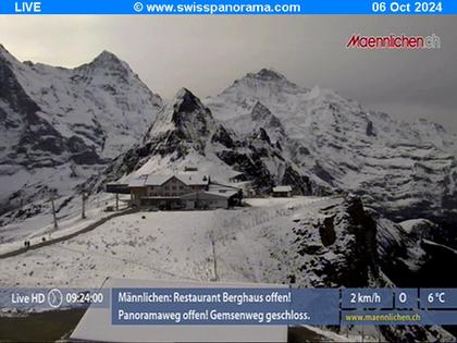 Grindelwald: Männlichen, Blick zur Jungfrau