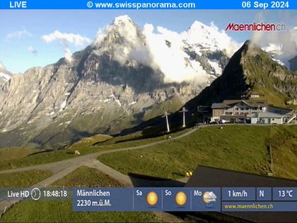 Grindelwald: Männlichen, Blick zur Jungfrau