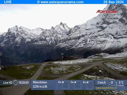 Grindelwald: Männlichen, Blick zur Jungfrau