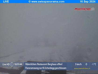 Grindelwald: Männlichen, Blick zur Jungfrau