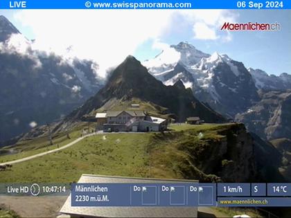 Grindelwald: Männlichen, Blick zur Jungfrau