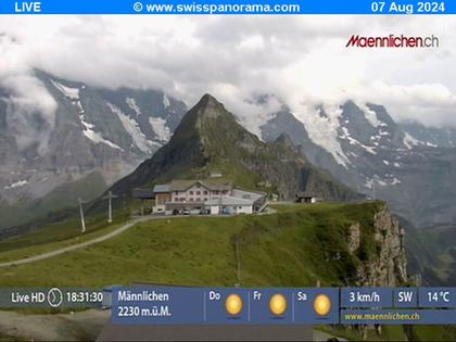 Grindelwald: Männlichen, Blick zur Jungfrau