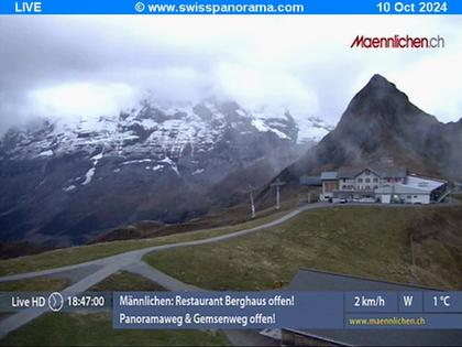 Grindelwald: Männlichen, Blick zur Jungfrau