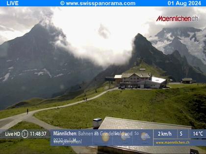 Grindelwald: Männlichen, Blick zur Jungfrau