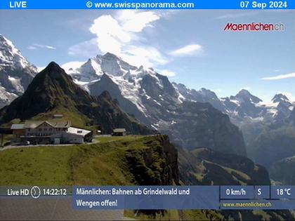 Grindelwald: Männlichen, Blick zur Jungfrau